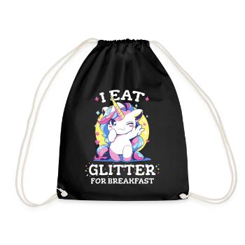 Licorne Licornes Conte de fées Magique - Sac de sport léger - noir - Devant