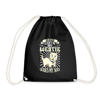 Jésus et mon West Highland Terrier - Sac de sport léger - noir - Devant