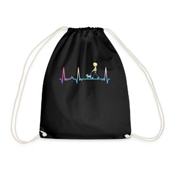 Dog Dogs Pet Funny Dog Owner - Drawstring Bag - black - Front