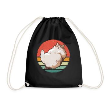 Chat, Amoureux Des Chats, Propriétaire De Chat, Chaton - Sac de sport léger - noir - Devant
