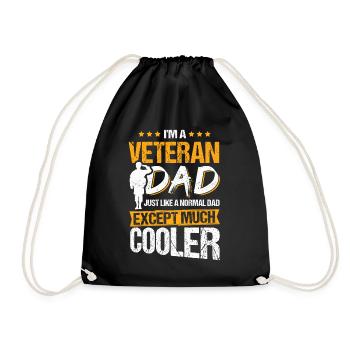 I'm A Veteran Dad Just Like A Normal Dad Except Mu - Turnbeutel - Schwarz - Vorne