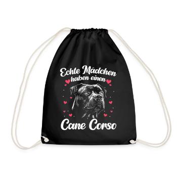 Hunde Cane Corso Italiano Hund - Turnbeutel - Schwarz - Vorne