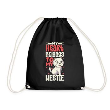 Dog Love - West Highland Terrier - Sac de sport léger - noir - Devant