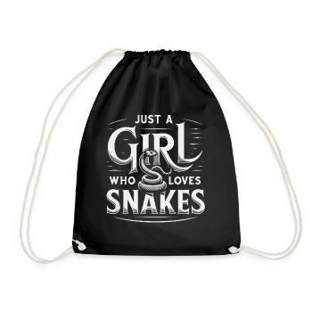 Snake, Snake, Animal - Drawstring Bag - black - Front