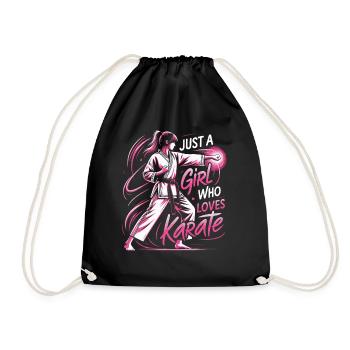 Karaté Karaté Combattant Arts martiaux - Sac de sport léger - noir - Devant