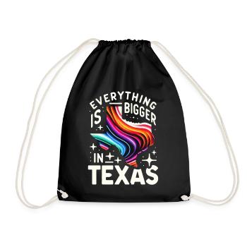 Texas State Texans Texas - Drawstring Bag - black - Front