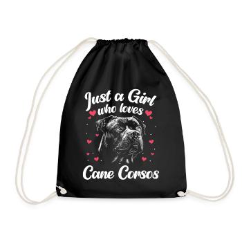 Cane Corso Chien - Sac de sport léger - noir - Devant