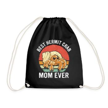 Crab Hermit Crab Crab - Drawstring Bag - black - Front