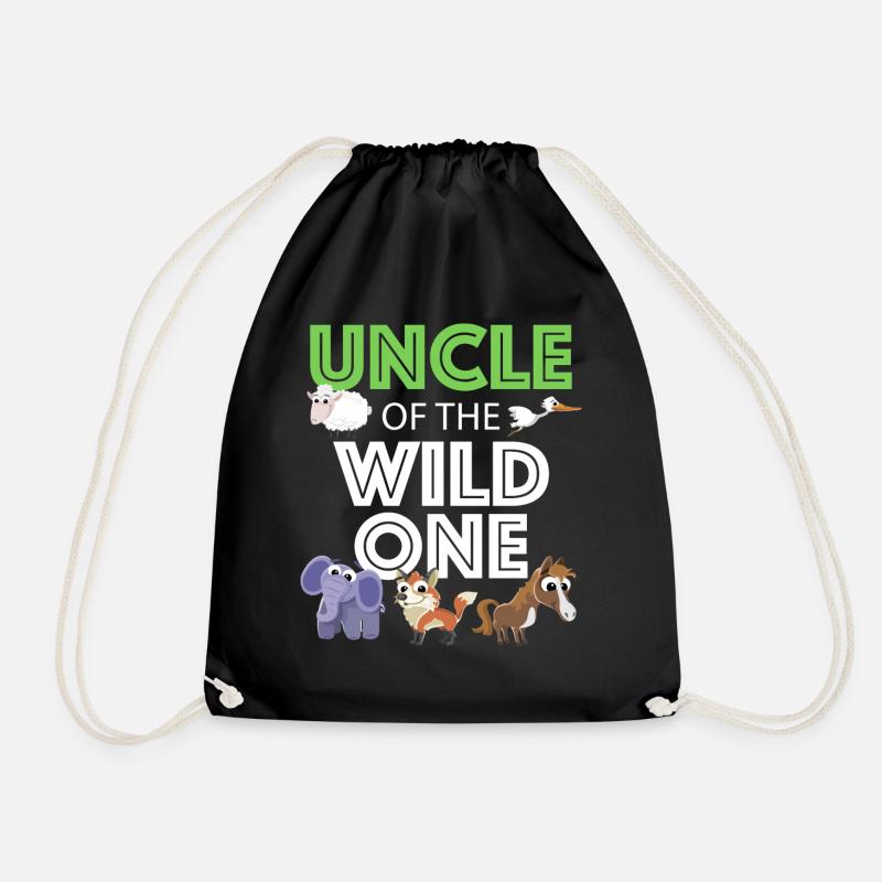 Uncle Fmilie Great-Uncle Uncle's - Drawstring Bag - black