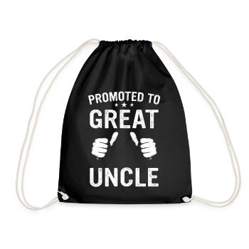 Uncle Fmilie Great-Uncle Uncle's - Drawstring Bag - black - Front