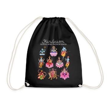 Hindu Gods - Drawstring Bag - black - Front