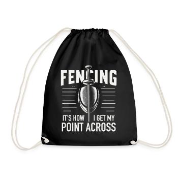 Escrimeur - Sac de sport léger - noir - Devant