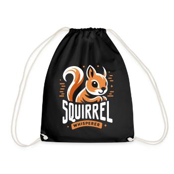 Écureuil, Animal, Rongeur - Sac de sport léger - noir - Devant