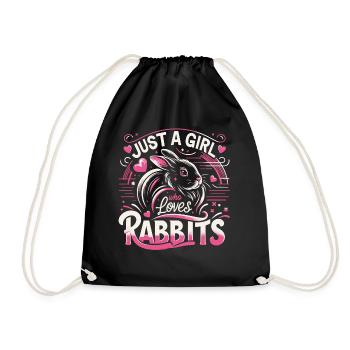 Lapin, Lapin, Animal, Animal De Compagnie, Lapins - Sac de sport léger - noir - Devant