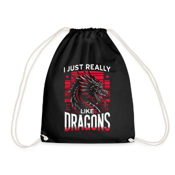 Dragon Mystique Dragon Fantaisie - Sac de sport léger - noir - Devant