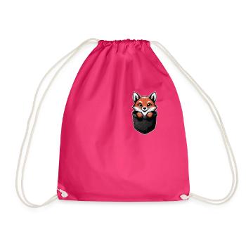 Fuchs Füchse Tier - Turnbeutel - Fuchsia - Vorne