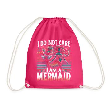 Mermaid Fable Mermaids Fairy Tale - Drawstring Bag - fuchsia - Front