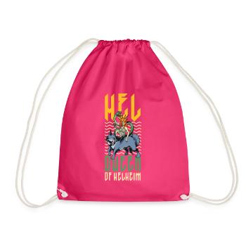 Ruler of the Underworld - Viking Goddess Hel - Drawstring Bag - fuchsia - Front