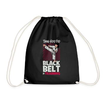 Black Belt in Training - Tang so Do - Drawstring Bag - black - Front
