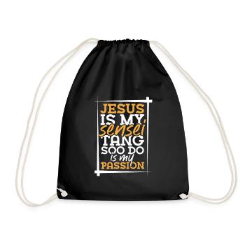 Jesus and Tang So Doo - Drawstring Bag - black - Front