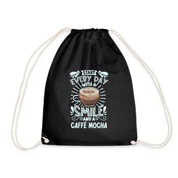 Souriez avec le caffè moka - Sac de sport léger - noir - Devant