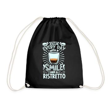 Souriez avec Ristretto - Sac de sport léger - noir - Devant