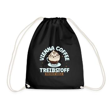 Mein Treibstoff ist Vienna Coffee - Turnbeutel - Schwarz - Vorne