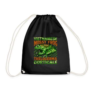 Vietnamesischer Moosfrosch - Turnbeutel - Schwarz - Vorne