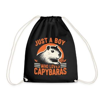 Capybara Capybara Rongeur Animal - Sac de sport léger - noir - Devant