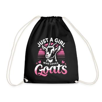 Chèvre Chèvre Animal Chèvre - Sac de sport léger - noir - Devant