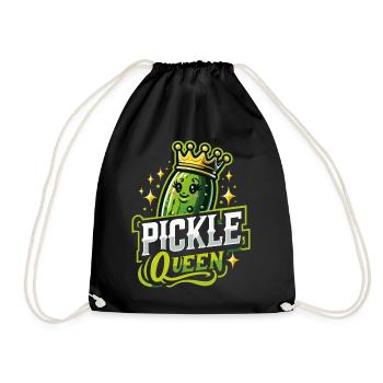 Cucumber, Pickle, Pickle, Food Dill - Drawstring Bag - black - Front