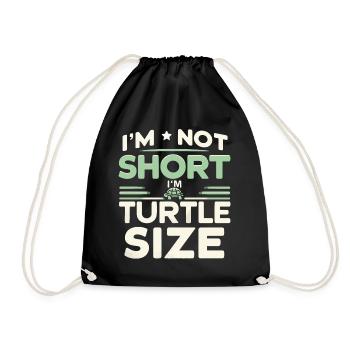 Turtle Sea Turtle Turtle Animal - Drawstring Bag - black - Front