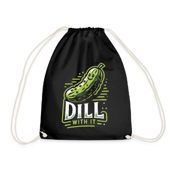 Cucumber, Pickle, Pickle, Food Dill - Drawstring Bag - black - Front