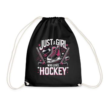 Eishockey Hockey Sport - Turnbeutel - Schwarz - Vorne