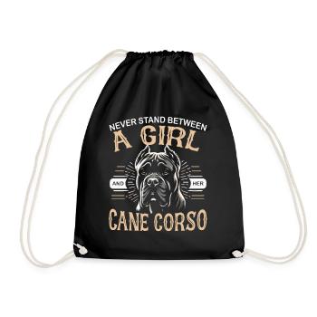 Cane Corso Chien - Sac de sport léger - noir - Devant