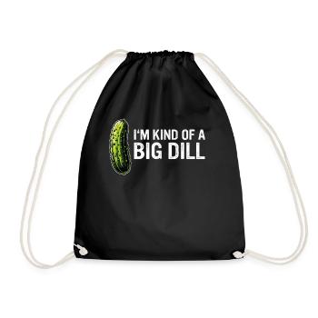 Cucumber, Pickle, Pickle, Food Dill - Drawstring Bag - black - Front