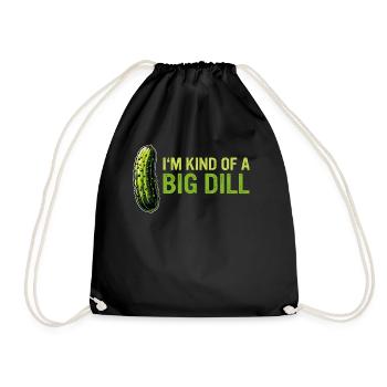 Cucumber, Pickle, Pickle, Food Dill - Drawstring Bag - black - Front