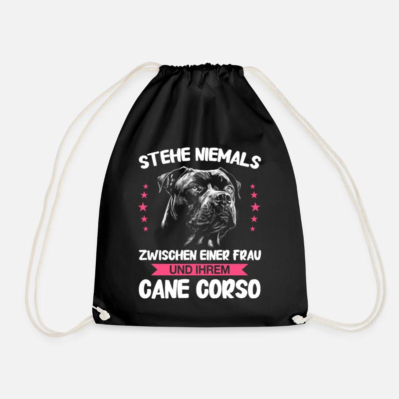 Hunde Cane Corso Italiano Hund - Turnbeutel - Schwarz