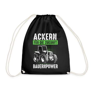 Tracteur Agriculteur Tracteur Agriculteur Conducteur De Tracteur - Sac de sport léger - noir - Devant