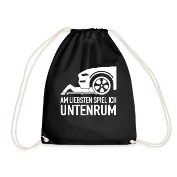 Mechanic Mechanic Workshop Car Mechanic - Drawstring Bag - black - Front