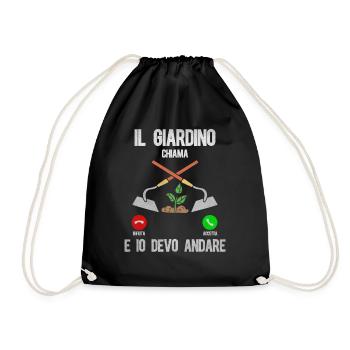 Il Giardino Chiama e io devo Andare - Turnbeutel - Schwarz - Vorne
