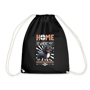 Home - Alpine Dachsbracke - Drawstring Bag - black - Front