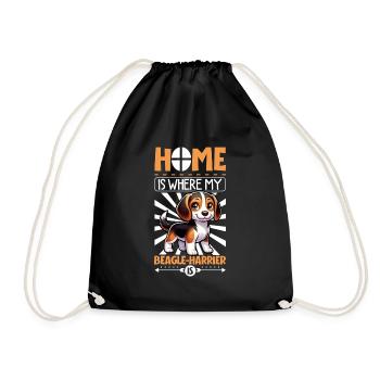 Home - Beagle-Harrier - Drawstring Bag - black - Front