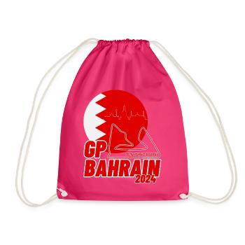 Grand Prix Bahrain Sakhir Circuit 2024 Season - Drawstring Bag - fuchsia - Front