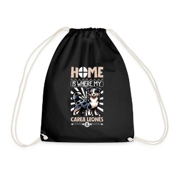 Home - Carea Leonés - Drawstring Bag - black - Front