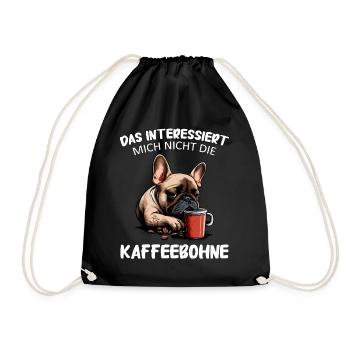 Bouledogue français Frenchie Dog - Sac de sport léger - noir - Devant