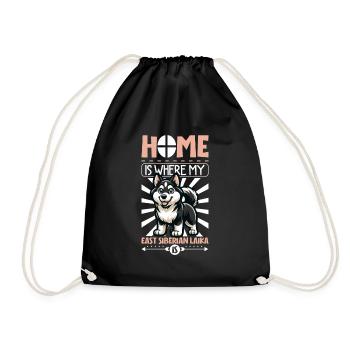Accueil - Laïka de Sibérie orientale - Sac de sport léger - noir - Devant