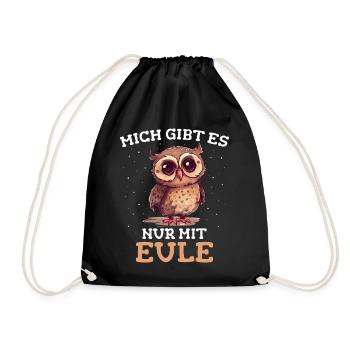 Noctambule, Hibou, Hibou, Oiseau - Sac de sport léger - noir - Devant