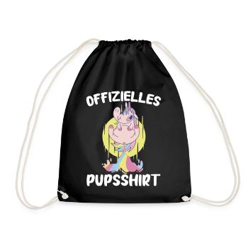 Unicorn Unicorns Mythical Creatures Mystical - Drawstring Bag - black - Front
