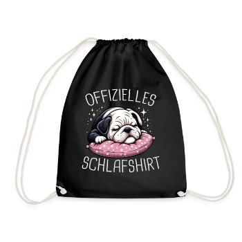 Bouledogue français Frenchie Dog - Sac de sport léger - noir - Devant